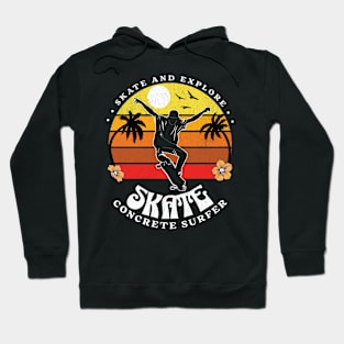 Skateboarding In The Sunset Hoodie